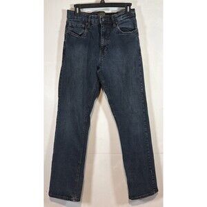 Urban Star Mens 32x32 Dark Wash Straight Leg Jeans Denim Stretch
